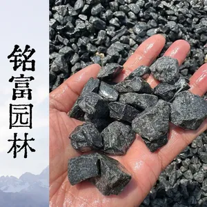 6月的黑色砾石80元一吨，清 远铺地的黑石子，热天黑色砾石很烫手