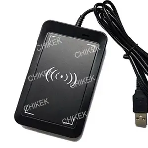 RFID双频双接口读卡器，125KHz/13.56MHz智能读卡器，双频电子标签读写 致客智能