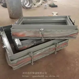 供应矩形非金属织物补偿器 烟道风机软连接 高温套筒补偿器