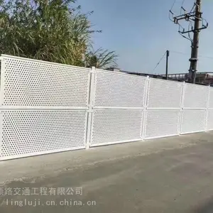 中山烤漆冲孔围挡价格、广州从化区彩钢夹芯板围挡价格、增城区彩钢瓦施工围蔽价格