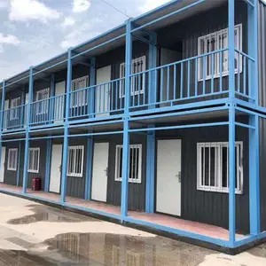简易铁皮集装箱房 大瓦楞岩棉板集装箱 万隆 工地箱房 多色多规格可选