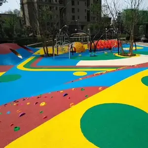 泉州小区游乐场翻新_幼儿园操场橡胶地面翻新_能冠体育工程