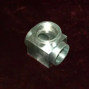 君道+DN65+直角镀锌方体+改变流向流量压力+耐高压+锻钢等径三通