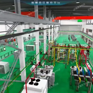 长沙数字孪生工厂3D模型,三维可视化建模,三维虚拟仿真交互模型