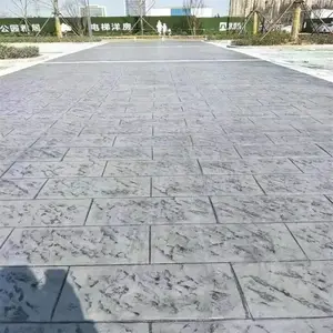 真石丽水泥压模材料供应商景区仿大理石压花地坪包工包料