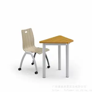 鸿泰课桌椅HT-9101小学生中学生学生铝合金桌椅套装中学校教室桌椅