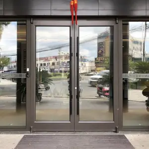 定制酒店肯德基商场售楼部大门 不锈钢门框玻璃地弹门批发定制