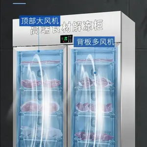 大容量高压静电低温肉类抑菌化冻机牛羊肉保鲜缓化商用立式解冻柜