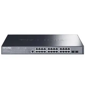 TP-LINK TL-SG3226 24口千兆2口光纤SFP 二层网管中心交换机