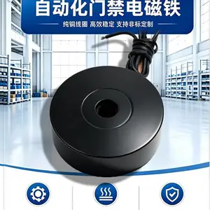 兰达-12V吸盘电磁铁H5016 吸力20kg 工况稳定 适用超市寄存柜 健身器械磁吸配重锁等多场合