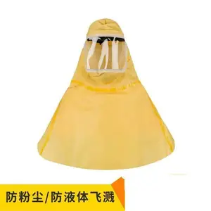 雷克兰C1THDY02凯麦斯1披肩式防化头罩防酸碱液体化工厂实验室