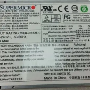 PWS-563-1H20 560W 1U ��΢SUPERMICRO ��������Դģ��