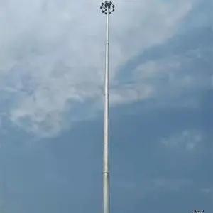 信丰设计制作安装货场投光灯塔,高杆灯塔,高杆灯灯架,独杆升降式照明灯塔