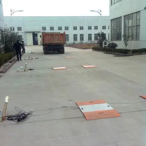厂家供应便携式电子汽车衡 两块板便捷携轴重仪 汉衡60吨便携式汽车衡