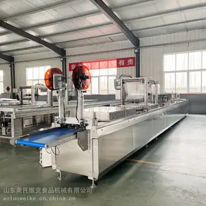鱼豆腐全自动拉伸膜真空包装机
