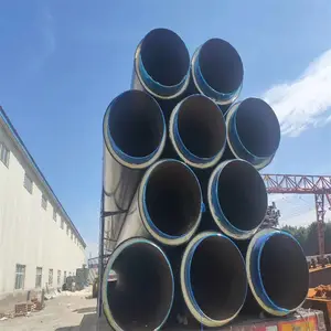 溧阳市高密度聚乙烯防腐保温管,蒸汽直埋聚氨酯保温管定制
