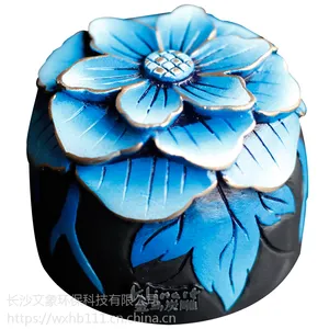 金乌炭雕活性炭工艺品芙蓉车摆