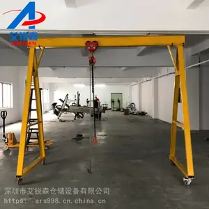 深圳移动龙门架手动葫芦起重龙门架厂家