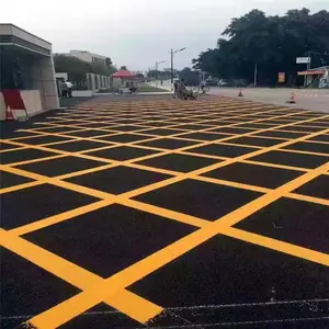 广州热熔标线施工 停车位划画线 消防通道画线