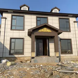 我在河北石家庄农村老家建造的一层轻钢结构别墅房屋15万的效果