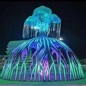 2022圣诞节灯饰华亦彩工厂定制圣诞球形装饰灯光雕造型灯led彩灯