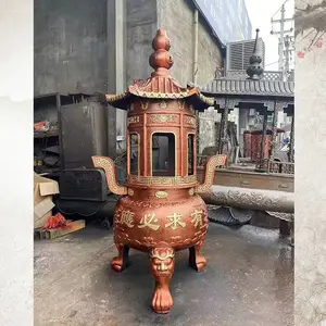 供应庙宇佛堂露天元宝炉 宗祠祖堂铸铁烧纸炉报价