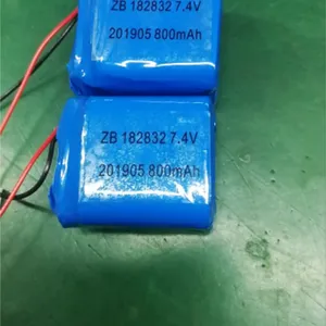 直销两串聚合物902832锂电池7.4V800mah用于:注氧仪 水光枪