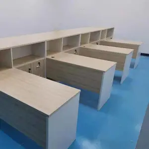 新枫格办公桌椅组合高柜员工工作位简约现代职员桌