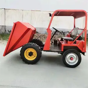 圣茂制造 四驱前置小翻斗车 工程工地四轮翻斗自卸车