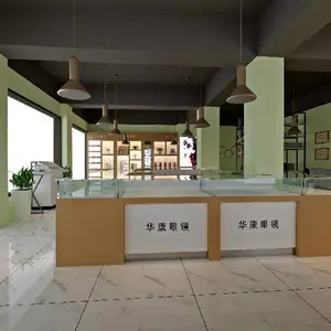 江苏徐州复古风格眼镜店展柜设计装修