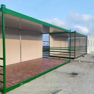 活动房拆建 虹日单层集装箱租赁 夹芯板每平米报价 工地钢结构施工