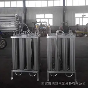 低温液体集中供气氧气气化器 空温加热式低压液氧气化器