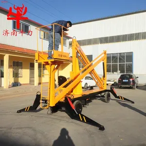 曲臂式升降机高空作业车移动式液压升降平台作业臂360度旋转