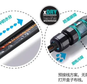 真如电气供应TECHNO(得洛)高性能 IP68电缆防水连接器
