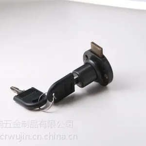 厂家直销圆形抽屉锁 ***家具锌合金抽屉锁 圆形电镀抽屉锁