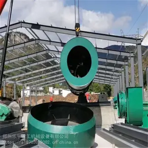 乐宇小型10万吨全自动鸡粪有机肥生产线_猪粪有机肥前处理设备价格