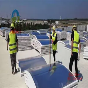 GHPC2030圆拱侧开型采光排烟天窗 防雪薄型通风排烟天窗 DWT低噪声屋顶风机