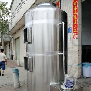 深圳VOC废气PP喷淋填料塔_绿森脱硫圆形塔体喷淋填料塔_酸雾塔市场价