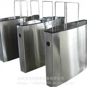 校园人脸识别测温闸机_小区防撞防尾随全高闸 远韬智能人行通道门禁