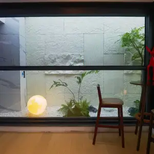 上海PU石皮仿真文化石混搭流水石山岩简约现代风背景墙天井茶室
