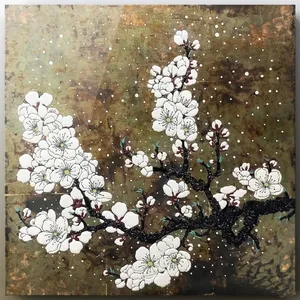 广州酒店装饰画 漆画工艺 福字 花卉 抽象线描 木质浮雕 设计定制 厂家 伍一艾