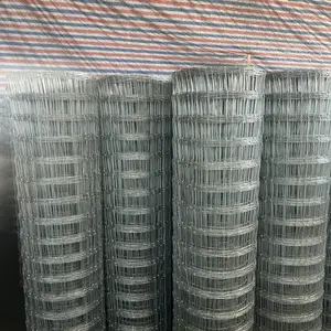 高强度热镀锌铰链式结节编织铁丝网牲畜网农场围栏