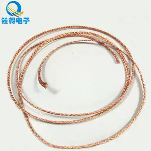 铨得TX004 0.04mm裸铜编织线 铜编织散热带 铜铰线 东莞***
