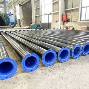 法兰连接内ep外pe防腐钢管，涂塑无缝钢管报价