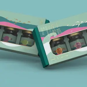 牛奶花胶礼盒包装设计 透明开窗礼盒包装设计 食品礼盒包装设计