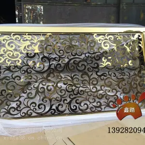 厂家定制钛金不锈钢花格屏风从设计理念构思加工到生产成品案例分享