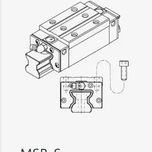 PMI银泰MSR直线导轨使用滚柱滚动体取代一般的钢珠滚动体