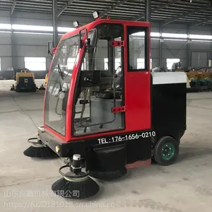 驾驶式全封闭扫地车 新型环保清扫车 电动新能源扫地机 山东富鑫扫路车