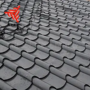 寺庙佛塔765型金属屋面瓦 0.8mm铝镁锰琉璃瓦 仿古琉璃瓦厂家直销