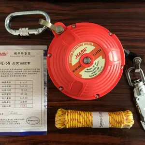 台湾鑫辉工业HARU高空作业防坠器HE-15N钢丝绳防坠器